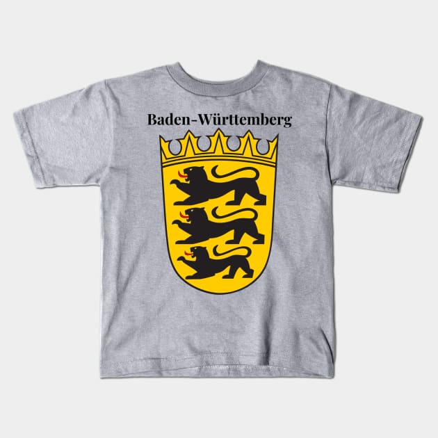 Baden-Württemberg Kids T-Shirt by Stupid Coffee Designs